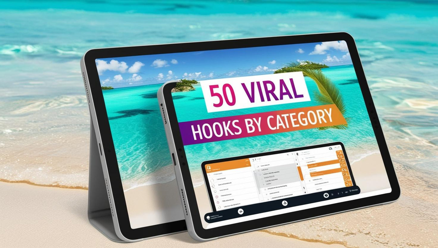 Free download: 50 viral hook ideas by category to boost clicks, shares, and engagement.